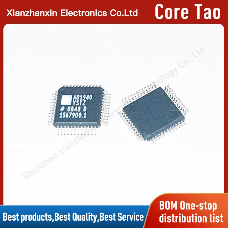1pcs/lot AD1940YSTZRL AD1940YSTZ AD1940 LQFP48 Microcontroller processor chip