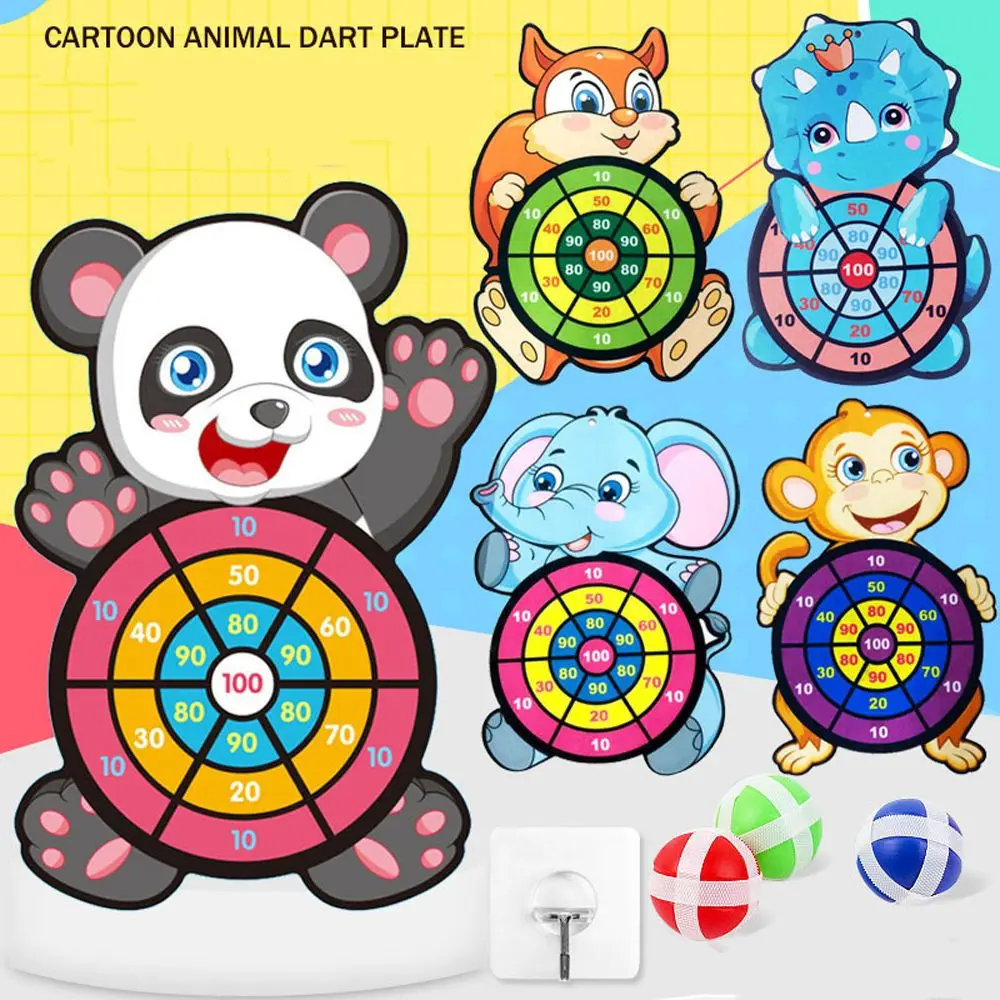 Diana de tiro clásica de dibujos animados para niños y niñas, juego deportivo de objetivo para fiesta interior y exterior, regalo para niños, juguetes de pelota pegajosa, juego de mesa de dardos