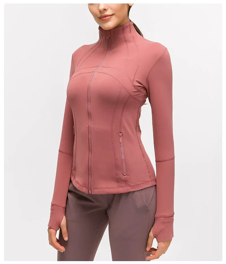 Veste équestre à manches longues pour femme, vêtements d'équitation, manteau à fermeture éclair, chemise de cavalier à dos, tenue de sport, équipements féminins