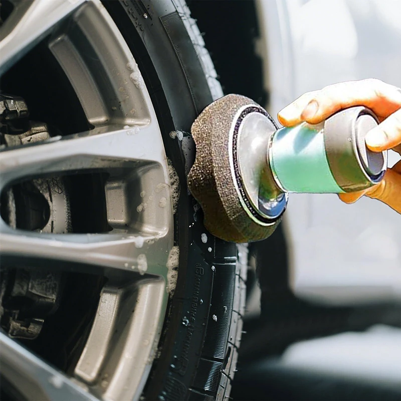 أداة توزيع إطارات السيارة والشاحنات القابلة لإعادة الاستخدام، أداة تزيين إطارات السيارة والشاحنات القابلة لإعادة الاستخدام للتنقيط بدون تألق، تعمل مع جميع تألق الإطارات