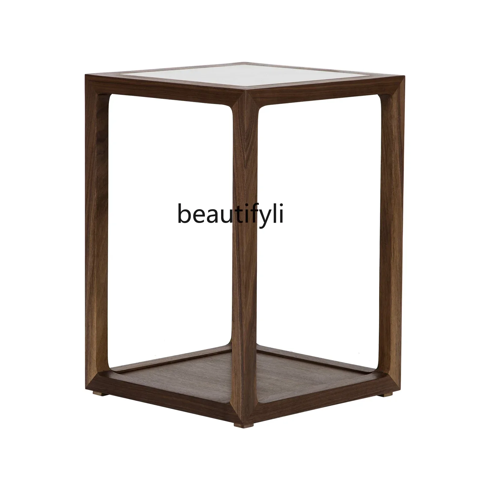 

ld 30 *Zen New Chinese Style Solid Wood Side Table Small Coffee Table Teapoy Tea Room Office Designer Log Furniture Tea House