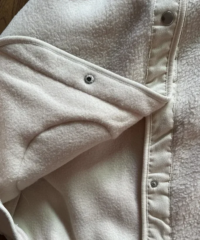 Lambhair Women Thick Coats Korean Zipper Cute Loose Fleece Jackets Autumn Winter Casual Jacket A Line 2024 Sweet Jacket