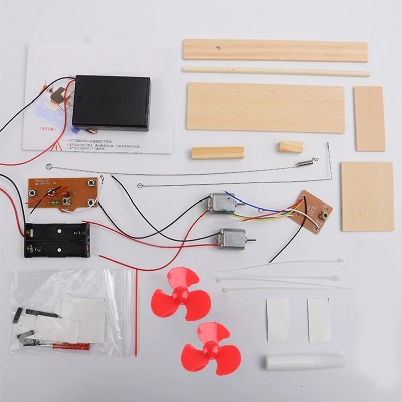 DIY afstandsbediening bootkits STEM speelgoed houten model voor tieners school gunst D5QA