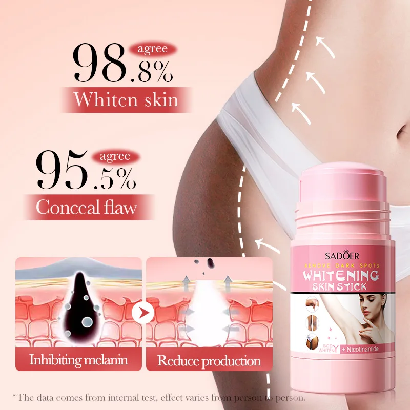 Niacinamide Whitening Cream Stick Remove Dark Spots Bleaching Private Parts Underarm Brighten Butt Knee Inner Thigh Body Care