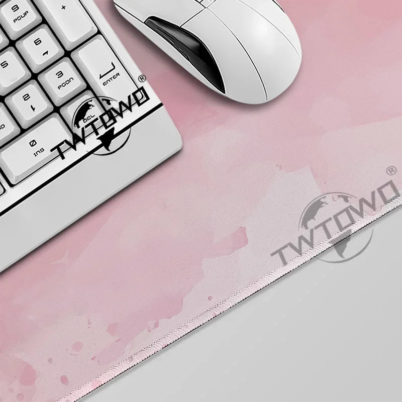 Mouse Pad Abstract Pink Watercolor Gamer XL Custom HD Mousepad XXL Mouse Mat Office Non-Slip Carpet Natural Rubber PC Table Mat