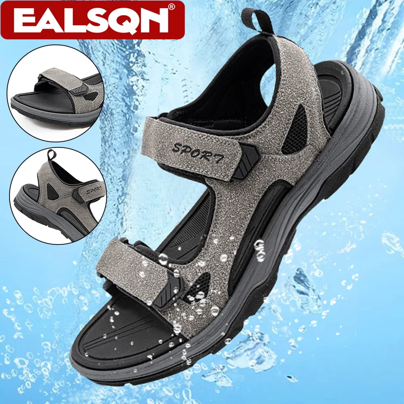 Sommersandalen für Herren, atmungsaktiv, für den Außenbereich, lässig, Sandalen, Schuhe, modisch, Strand, rutschfeste Wanderschuhe, Größe 40–46