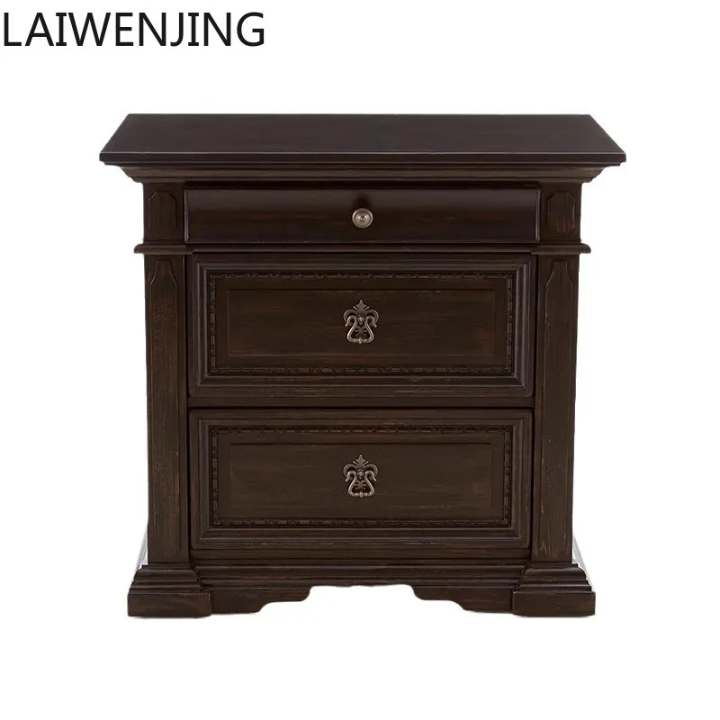 SGF retro solid wood bed master bedroom 1.8 meters double bed household French engraving