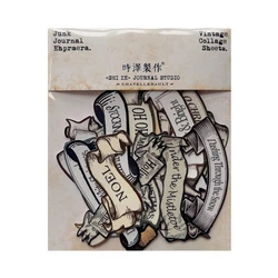 Junk Journal Phrase Style Retro Circus Banner English Sticker DIY Scrapbook Collage Phone Case Diary Album Gift Decoration