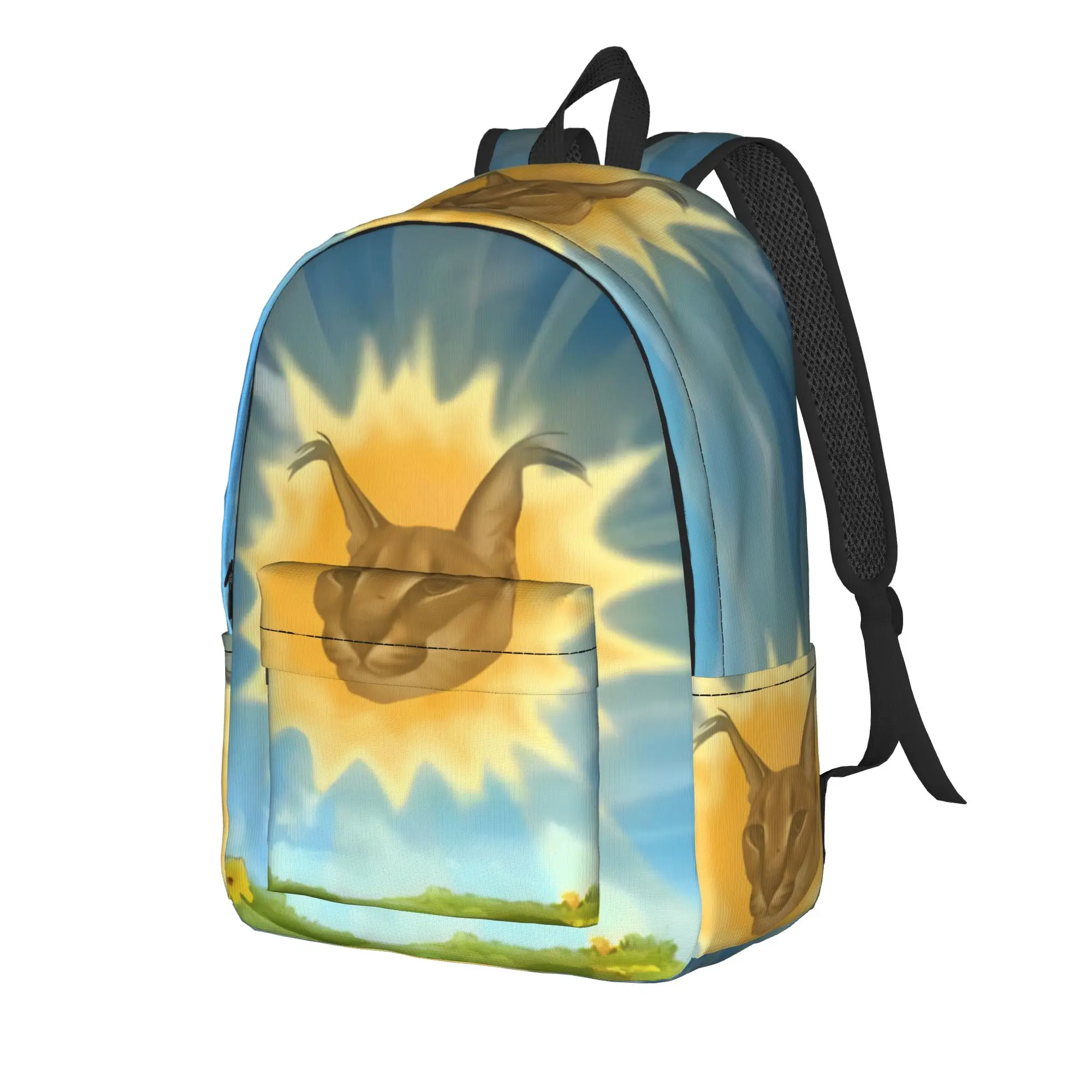 Big Floppa Backpack Student Unisex  Big Backpacks Polyester Stylish High School Bags University Designer Rucksack
