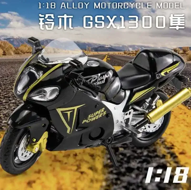 

1:18 SUZUKI Hayabusa GSX1300 волшебный палец сплав модель мотоцикла коллекционные хобби модель мотоцикла для мальчиков игрушки