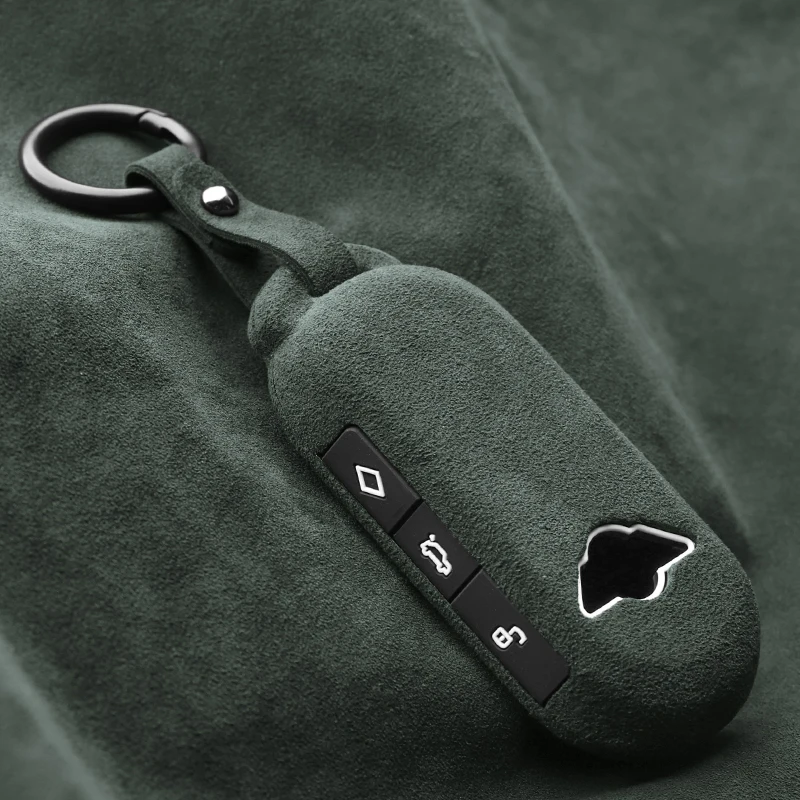 Key Bag For Mini Countryman Cooper One 2023 Key Case Cover Ring Alcantara Accessories