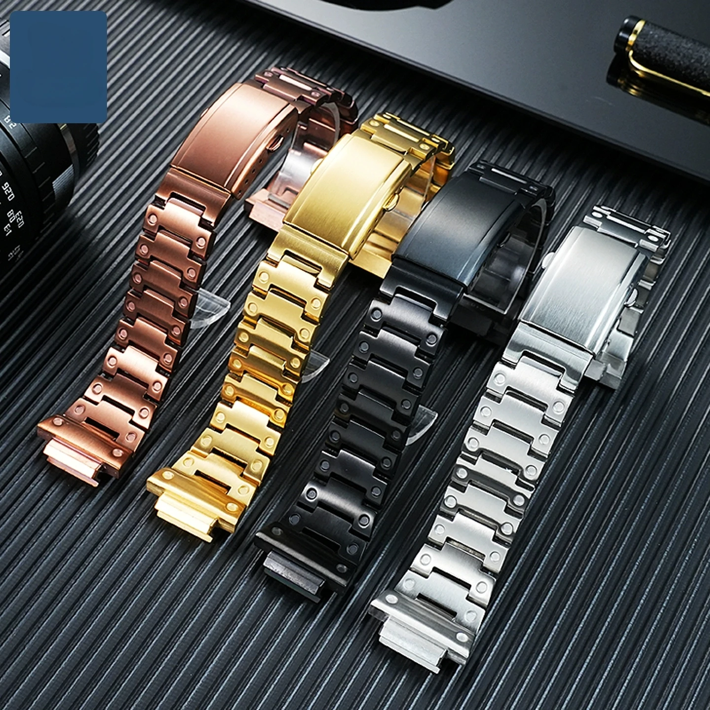 GM2100 Высококачественный металлический ремешок для Casio G-SHOCK GM 2100 GM-2100, ремешок для часов из нержавеющей стали, мужской сменный браслет, браслет