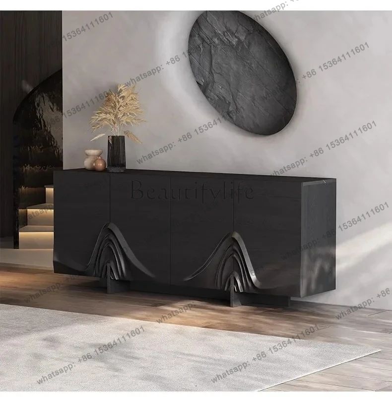 

yj32 Italian light luxury door cabinet modern simple rock slab dining side cabinet living room home storage shoe cabinet