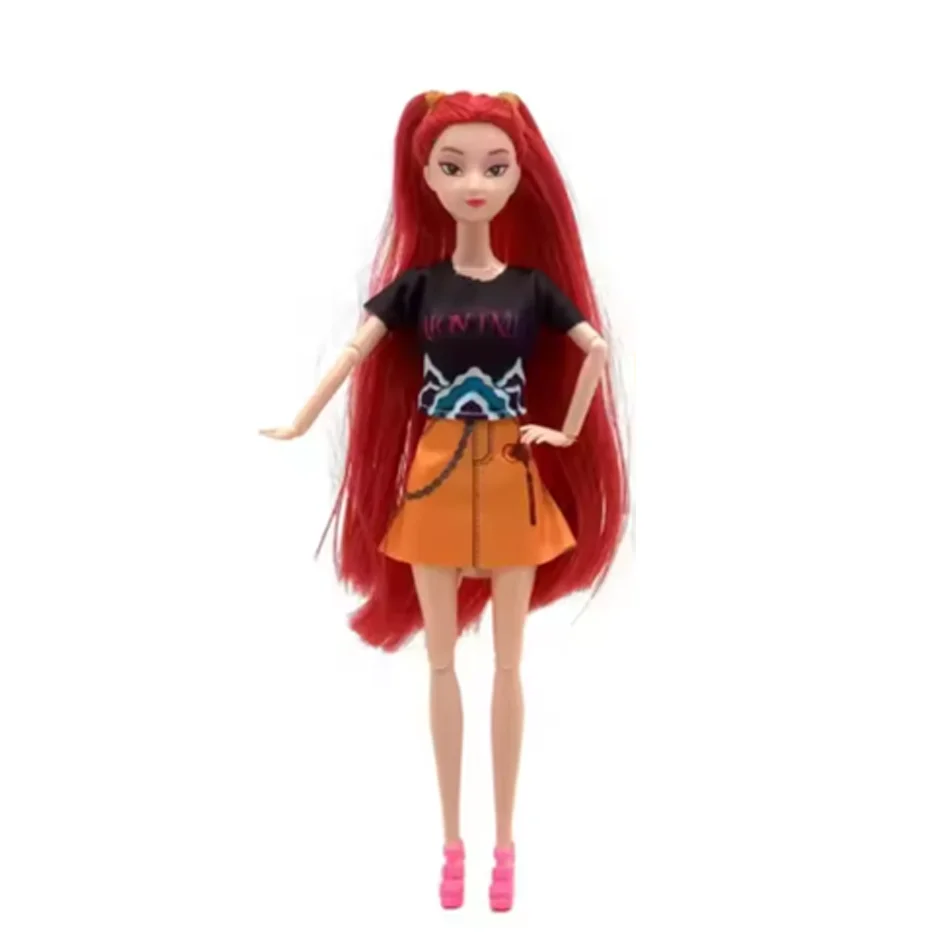 30cm KPOP デモンハンターズ ビニールフィギュア 新K-POP 鬼滅の刃 ミニチュア人形 ルミミラ ゾイ デスクトップオーナメント デコレーション ギフト