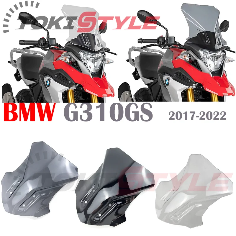 Motorcycle WindScreen Windshield Viser VIsor G 310 GS G 310GS Double Bubble Screen Deflector Fit For BMW G310GS 2017-2022