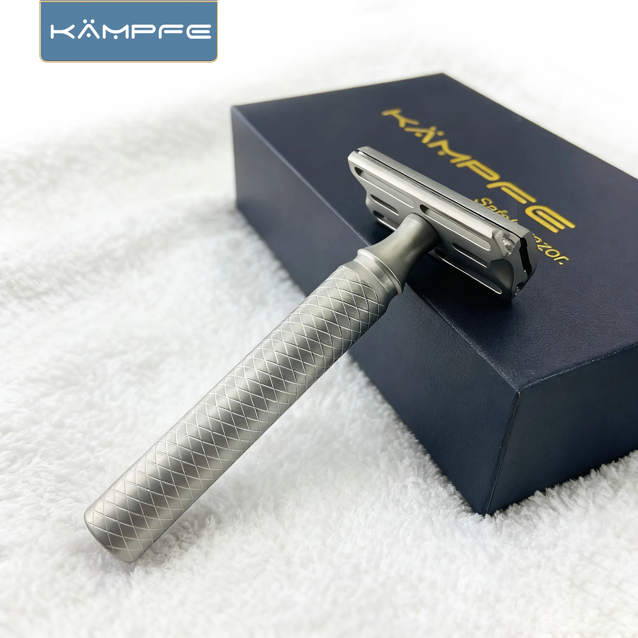 KAMPFE Safety Double Edge Stainless Steel Safety Razor Traditional Manual Travel-Friendly gifts for men