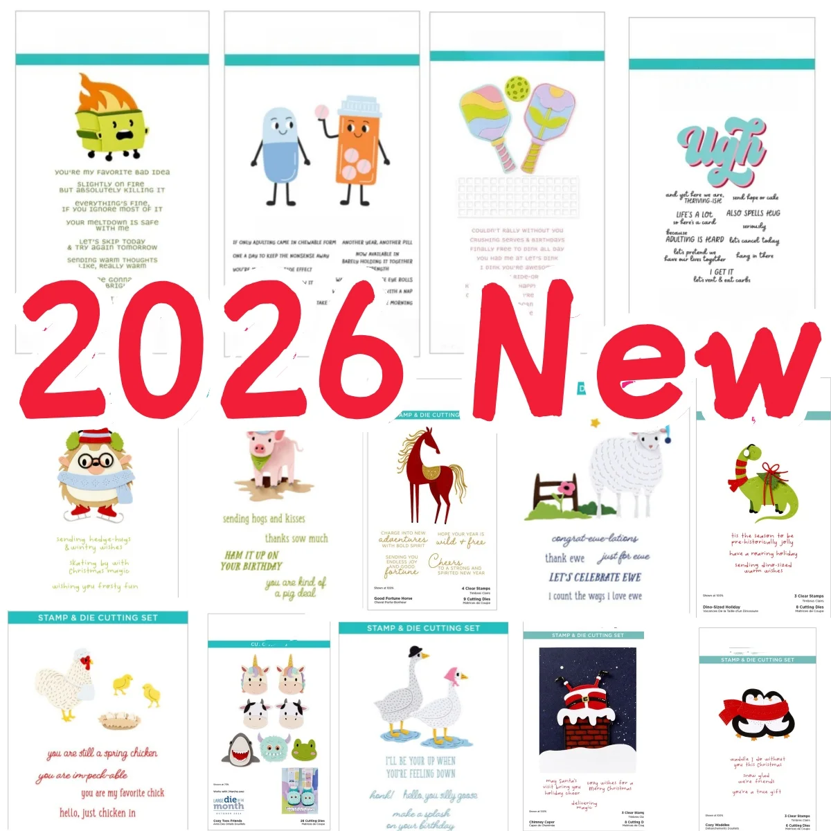 

Animals Penguin Pill Letter Metal Cutting Dies Clear Stamps DIY Scrapbook Embossed Handcraft Card Craft Template Decoration 2026