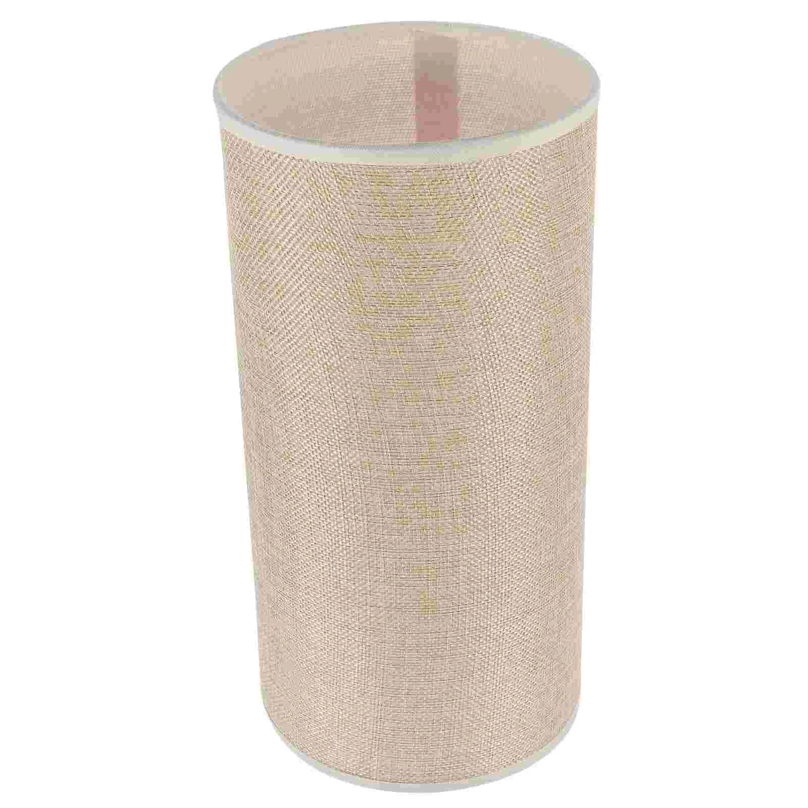 

Cylindrical Linen Lampshade Pendant Light Indoor Cover Night Wall Accessories Iron Floor Vintage Shades Office for