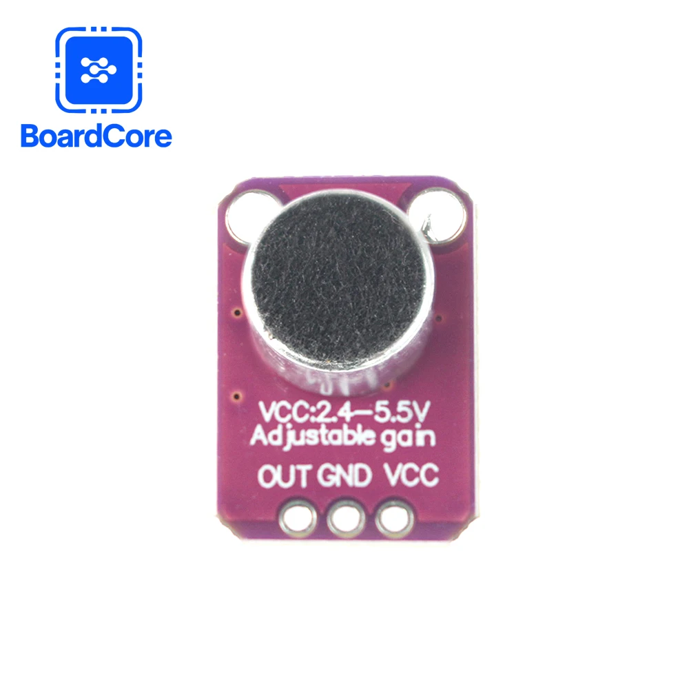 Módulo de Sensor de sonido MAX4466, módulo de preamplificador de micrófono, GY-MAX4466, placa amplificadora de ganancia ajustable para Arduino DIY, 1/2/5 Uds.