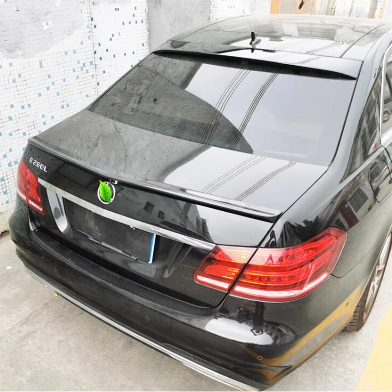 For Mercedes Benz W212 E Class E180 E200 E260 E300 E320 Roof Spoiler 4Door Sedan Rear Wings Tuning Exterior Body Kit Accessories