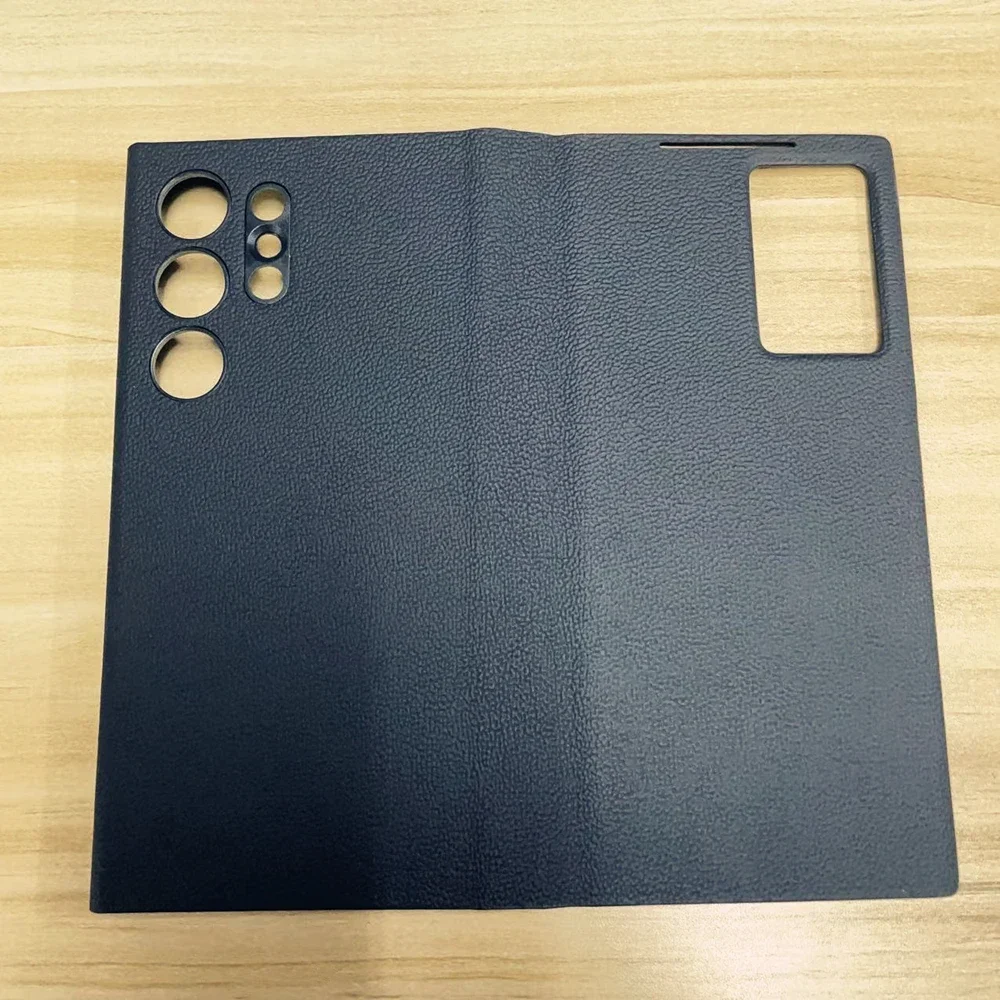 Cephalic dermis Leather Smart View Wallet Flip Phone Case For Samsung Galaxy S24 Ultra/S23Ultra Free-flip Cover With smart chips