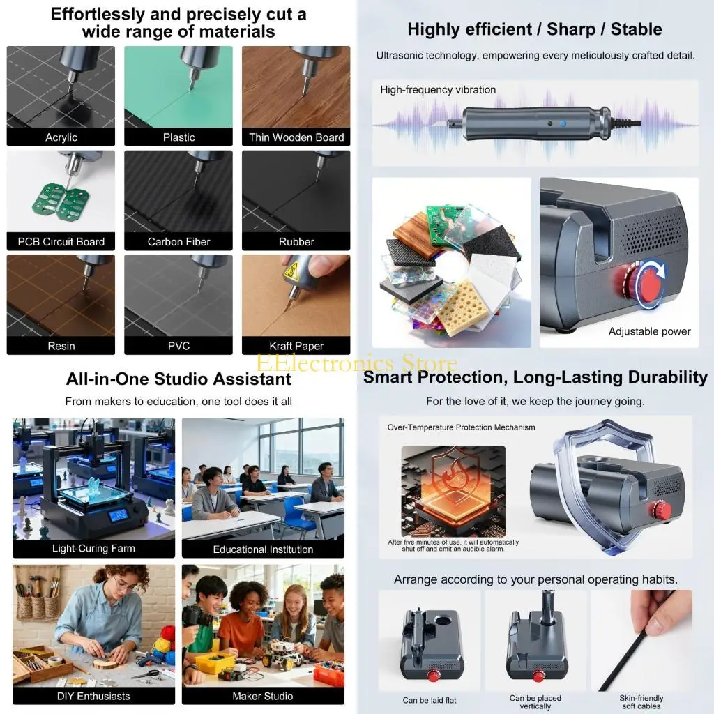 

B03C Ultrasonic Cutter Equipment Multifunctional Handheld Craft Cutting Tool