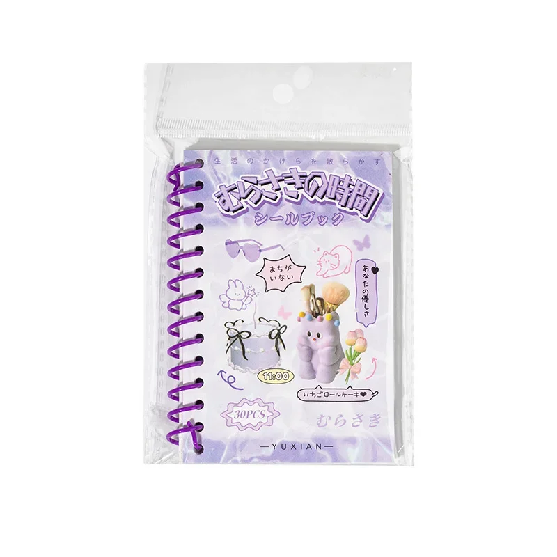 30sheets/piece Laptop Kpop Scrapbook Journal Kawaii Stickers Kids Gift Korean Ins Cute Collage Material Decorative Sticker Book image 6