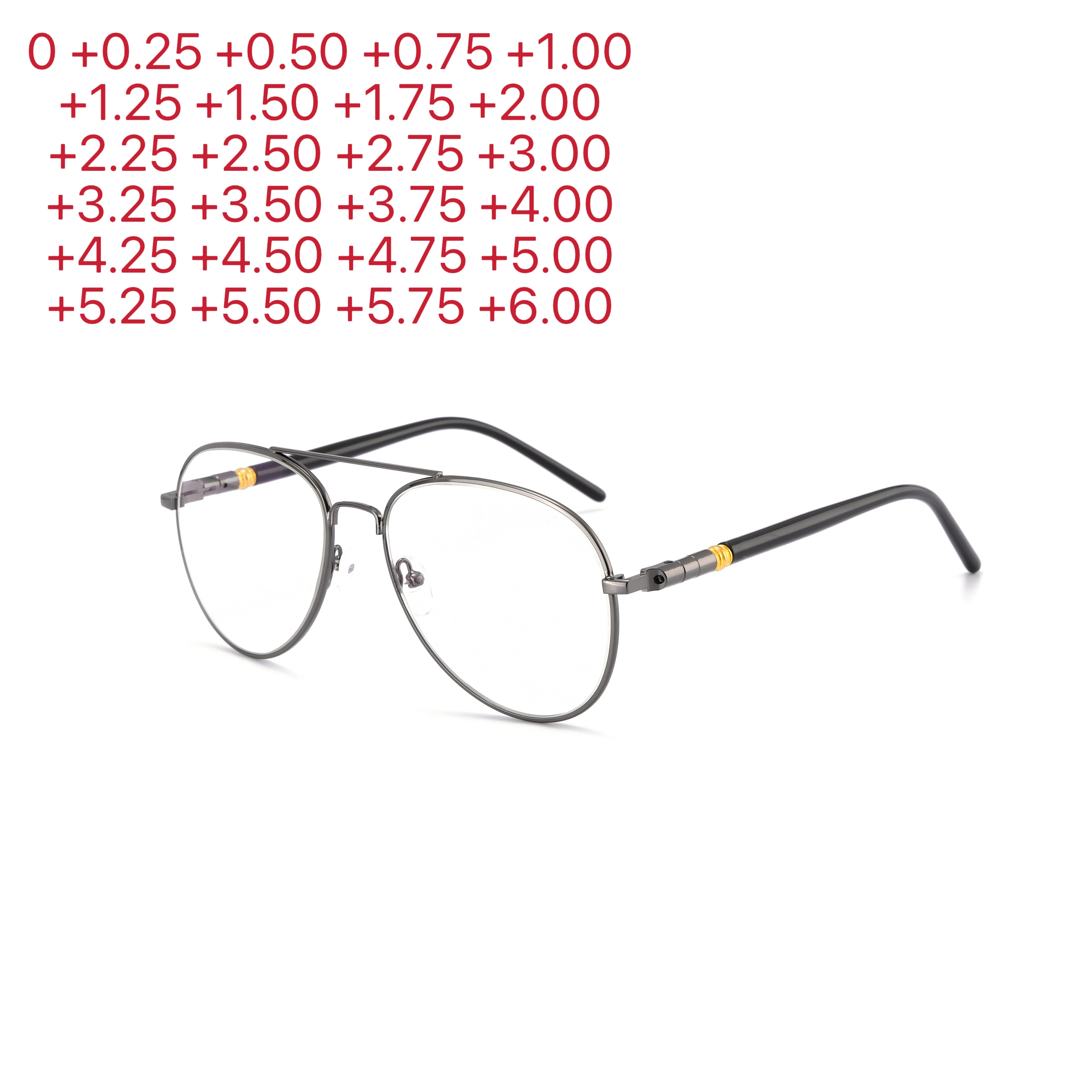 Sun Photochromic Gray Square Farsighted Spectacles Women Men Full Frame Reading Glasses Magnifier  0 +25 +50 +75 +100 To +400