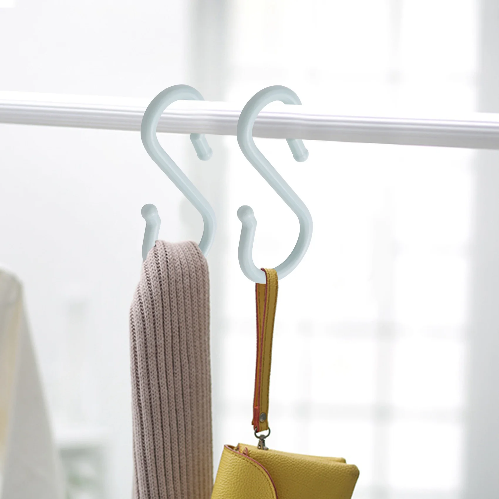 A75K Синяя пластиковая чаша для дырокола S-образные крючки 4 шт.