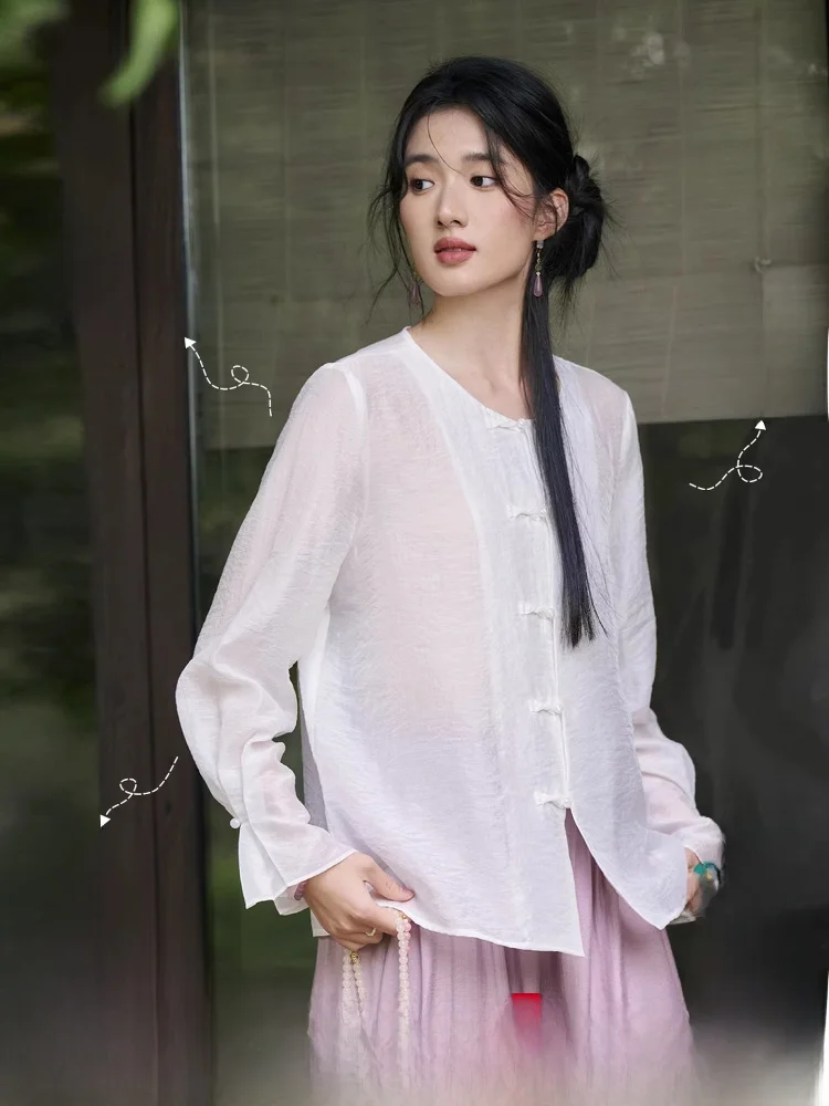 

Женская свободная блузка Ele round Ne Bell Sve из ацетата и лайкры, весна 2026, модный повседневный топ, утягивающий фигуру