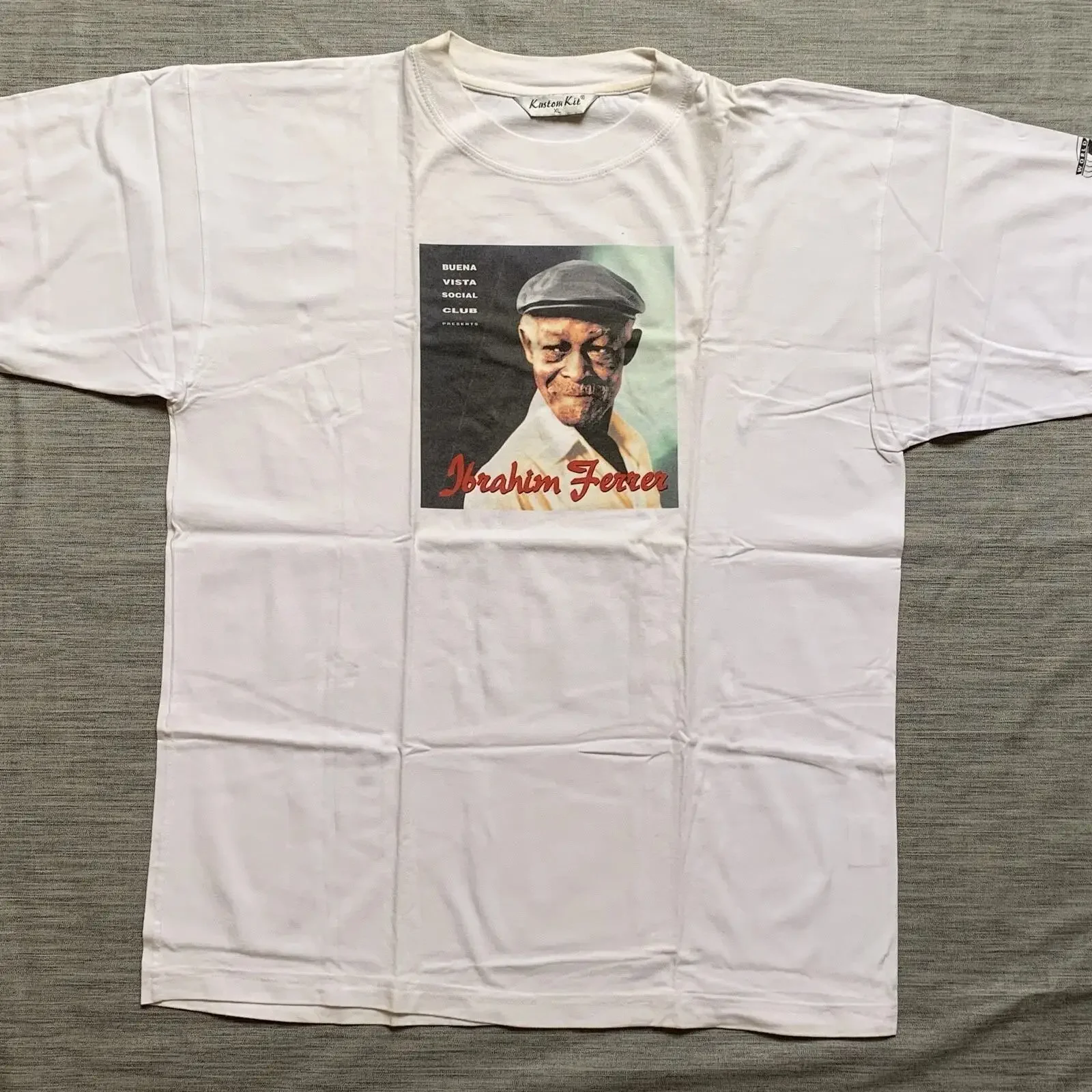 Ibrahim Ferrer Buena Vista Social Club 1999 Italien Tour Vintage T Shirt XL vintage Washed Stylish Unisex Slightly streetwear