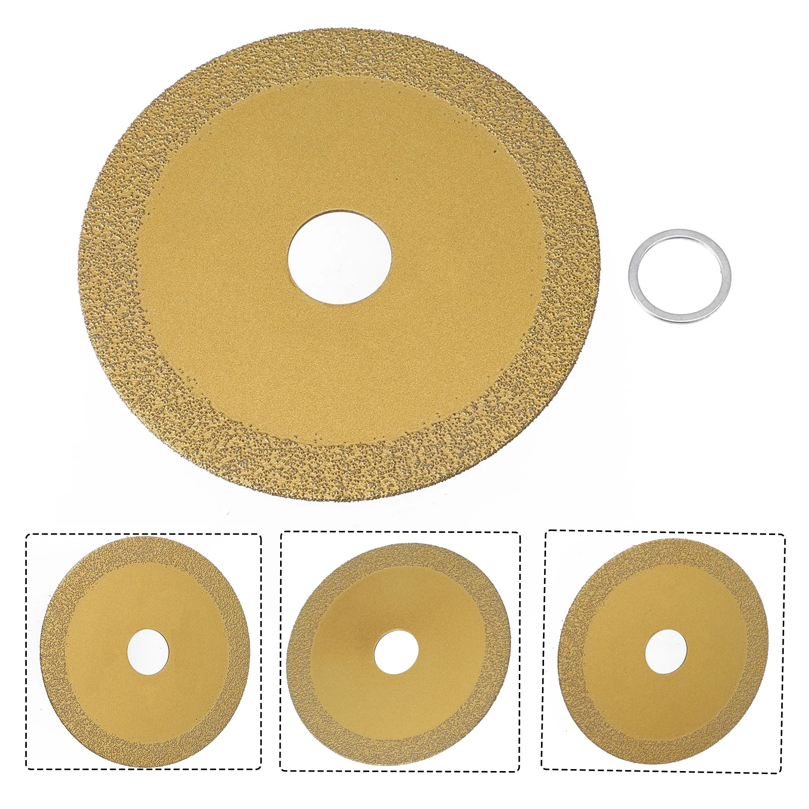 

1pcs 100mm Brazed Diamond Saw Blade Cutting Disc For Cutting Steel Metal Stone Iron Rebar Aluminum Power Tools Accessories