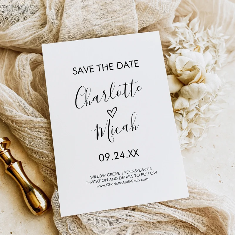 10pcs Personalized Save The Date Wedding Invite, Custom Save The Date Invitations Save The Date Wedding Card, Save The Date Card