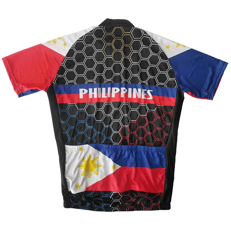 Philippines Sleeve  Fashion Short Cycling Jersey Bike Clothes Breathable Bib Bicycle Sportwear Maillot Ropa Ciclismo Sport Tops