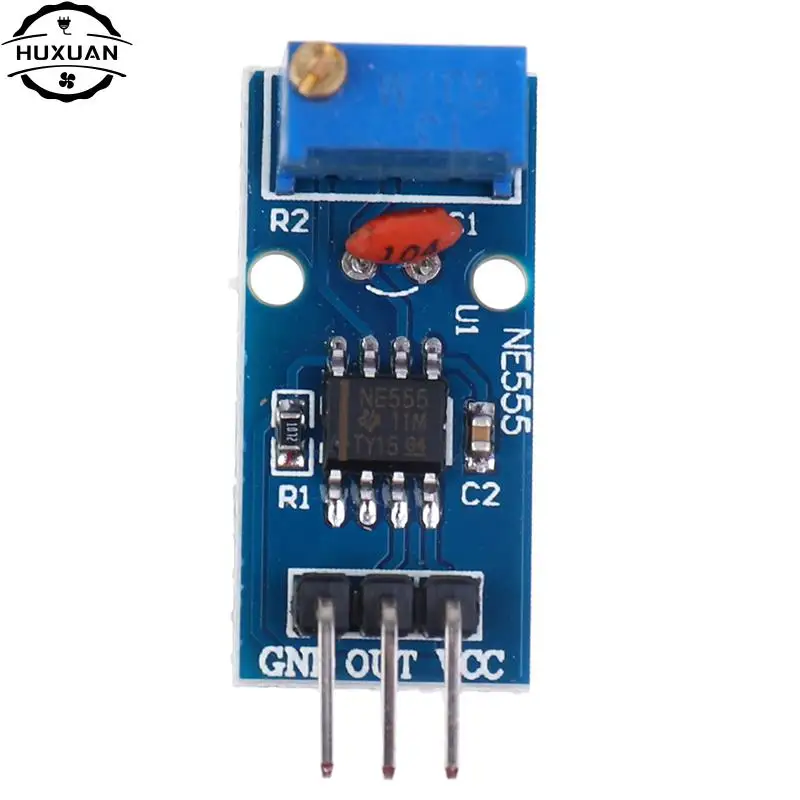 1pc 5V-12V NE555 Frequency Adjustable Pulse Generator Module NE555 Chip 3*1.5cm