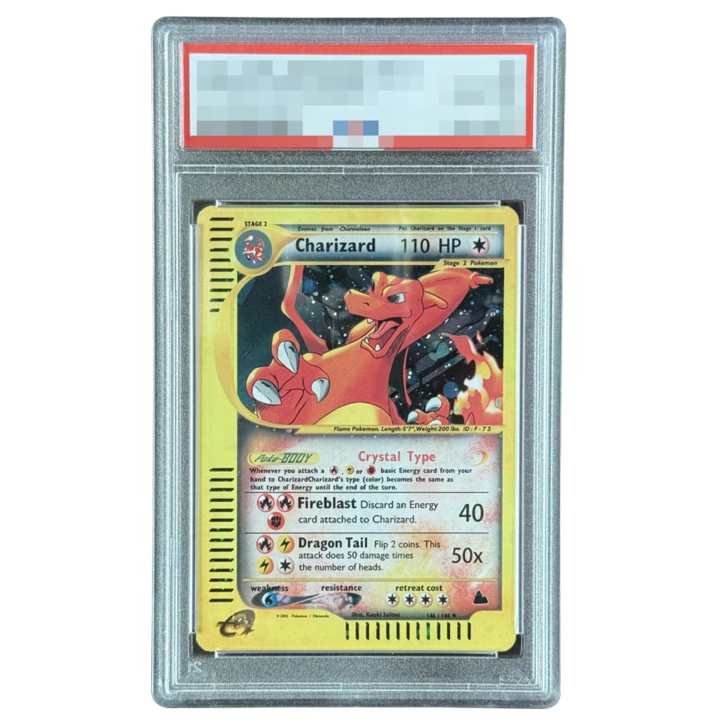 

Скиридж покемонов своими руками 2003, # 146, классные карты Charizard-HOLO, самодельная коллекция с рейтингом PTCG, подарки для показа карт
