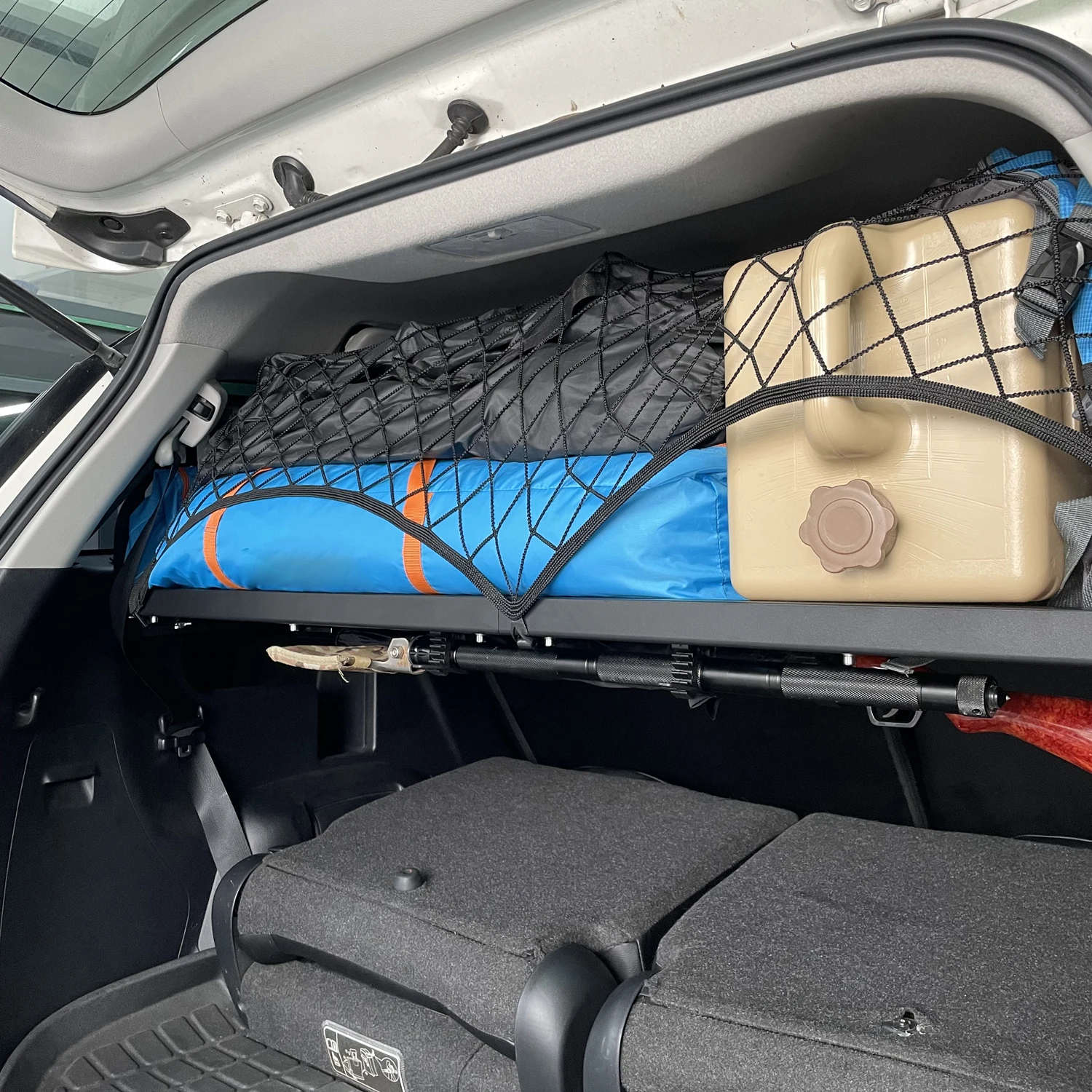 For Toyota Fortuner 2016-2023 Modular Storage Panel Shelf Modification Molle Panel Rear Trunk Debris Rack Organizer Kit