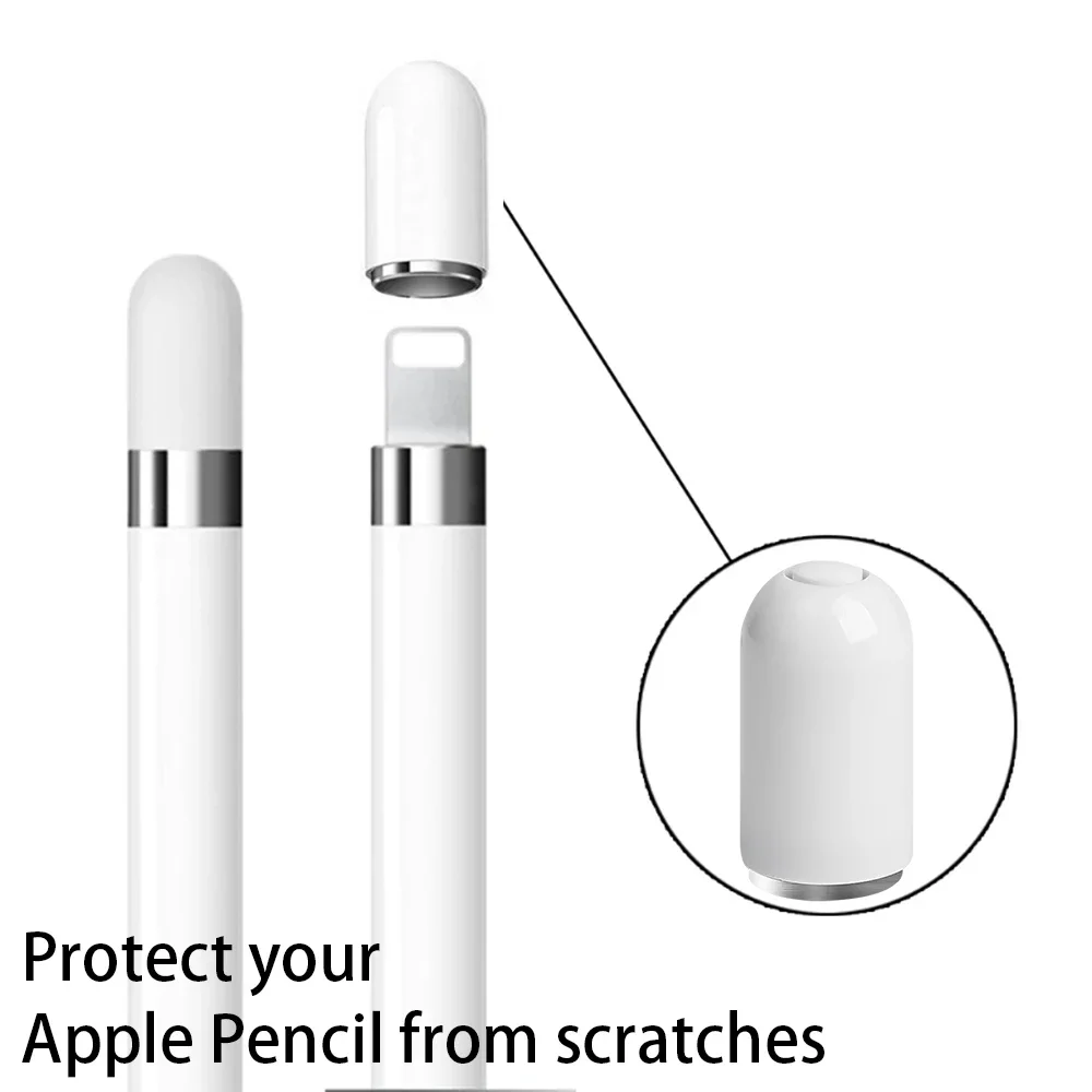 Магнитные запасные колпачки для Apple Pencil 1, Сменный Чехол для стилуса для iPad iPencil, магнитный колпачок 1-го поколения для сенсорного карандаша