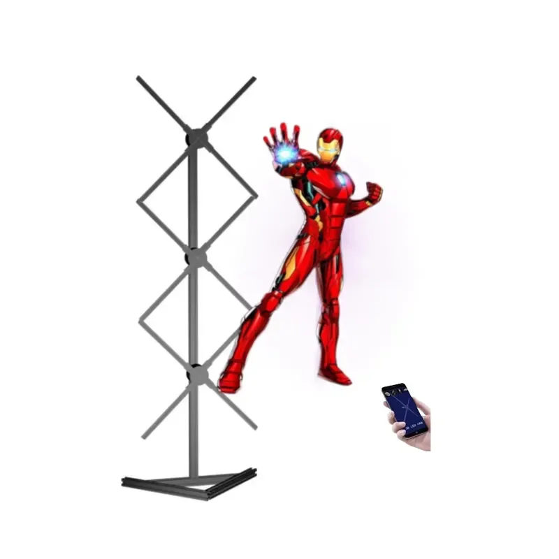 Transform your retail space or event venue into a captivating visual experience with our 65cm 3D Holographic LED Fan.