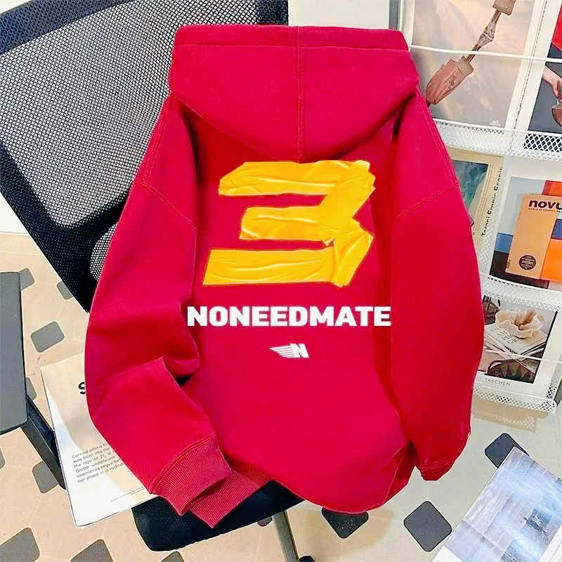 نسيج مريح، صديق للبشرة ودافئ، هوديي للأطفال مطبوع ثلاثي الأبعاد، نمط بسيط، نمط هوديي رياضي خارجي #1