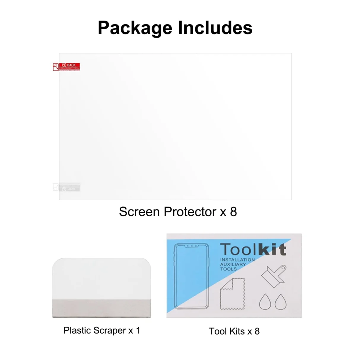 2025年新型 8枚入り 10.1インチ スクリーンプロテクター 3 Ultra、3、2、8K対応 レジン製