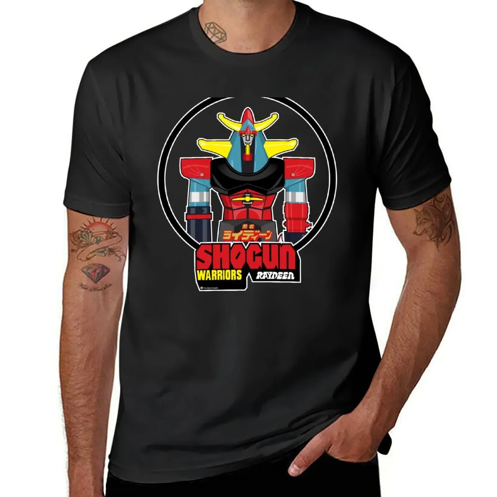 Shogun Warrior Raydeen T-Shirt luxury clothing labubu funny shirt cotton mens plain t shirts