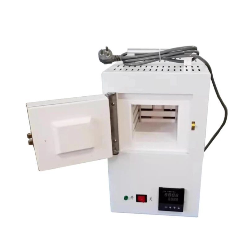 Energy Saving Ceramic Fiber Experimental Muffle Electric Furnace Integrated Programmable High Temperature Furnace Silver BBQ