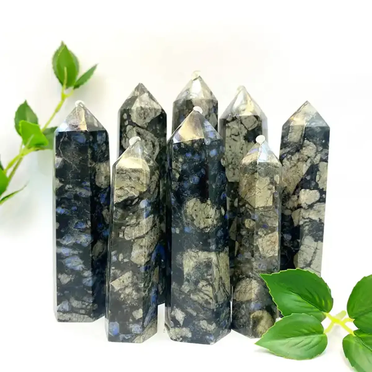 7-8cm High quality natural crystal gemstone tower que sera point crystal tower for healing