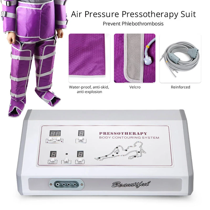 Electric Air Compression Body Massager Air Circulation Pump Leg Wraps Foot Ankles Compression Socks Detoxification Machine