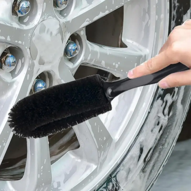 Wheel Brush Soft rim cleaner and wheel brush Scratch-free rim cleaning brush Ergonomic grip Suitable for all car wheel types