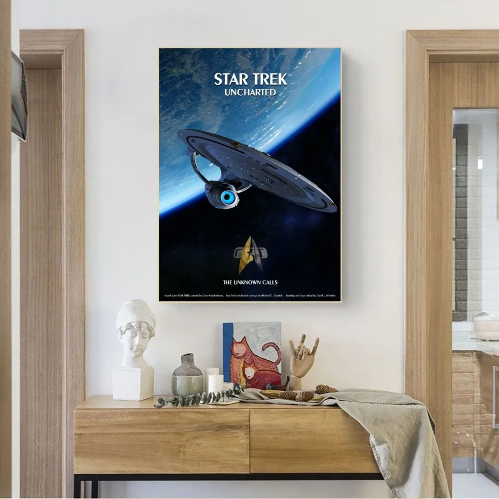 TV S-Star T-Trek Poster No Framed Poster Kraft Club Bar Paper Vintage Poster Wall Art Painting Bedroom Study Stickers