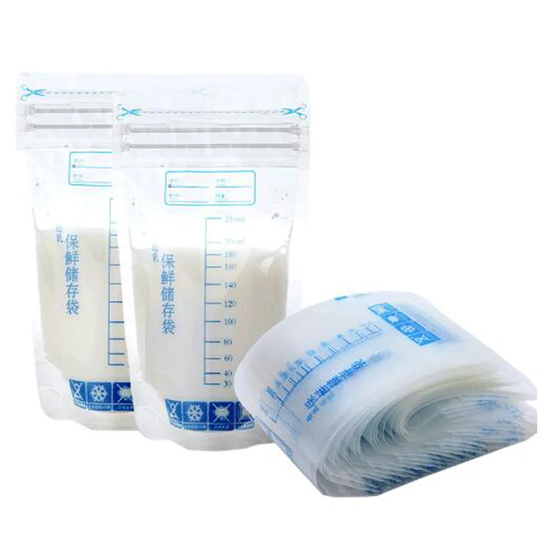 30Pcs 250ML Breast Milk Storage Containers Freezer Bags Mother Maternal Baby Food Store BPA Free Safe Feed Preserve Bags