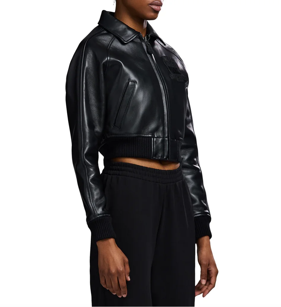 AVIREX 2025 nieuwe collectie dames Europese import lamsvacht jas top Amerikaanse maat klassieke korte lengte casual lederen jas top