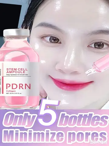 Facial Serum Anti-Aging PDRN Stem Cell Ampoule Essence Collagen Boost Firming Hydrating Skin Renew Brightening